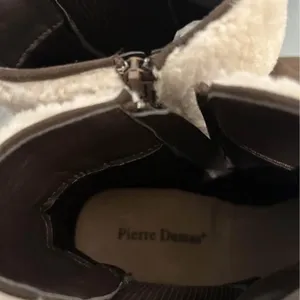Pierre Dumas Brown and Cream Heeled Boots thumbnail 4