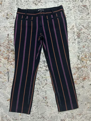Anthropologie The Essential Slim Striped Pants size 6 thumbnail 10