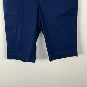 LAUREN RALPH LAUREN Navy Gold Buttons Pockets Bermuda Shorts 2 Preppy Modest thumbnail 8