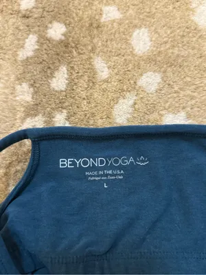Beyond Yoga Spacedye Slim Racerback Cropped Tank Teal Sea Heather L thumbnail 7