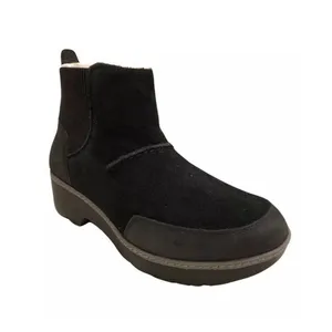 Y2K UGG Women's Kress Black Suede Waterproof Ankle Boots 1095147 Sz 6 Chunky OLD thumbnail 2
