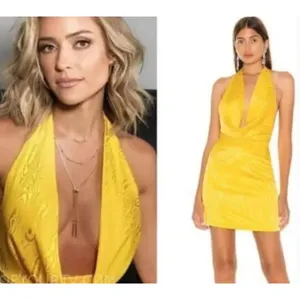 NWT Ronny Kobo Marisa Dress‎ in Lemon Yellow thumbnail 2