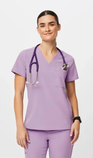 FIGS Lavender Dew Catarina- One-Pocket Scrub Top thumbnail 1