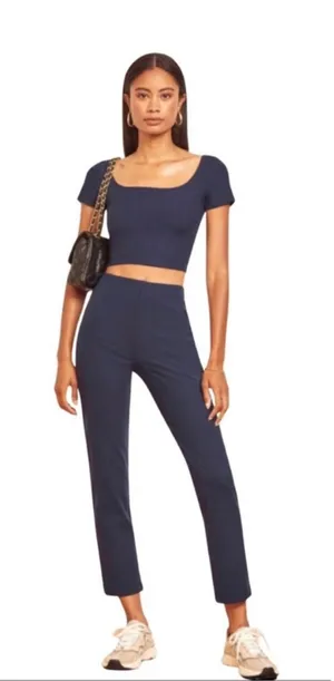 REFORMATION JEANS- Marion Pant Blue Size S thumbnail 1
