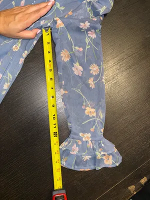 Patrons of Peace Dusty Blue Floral Tie-Front Maxi Dress thumbnail 6