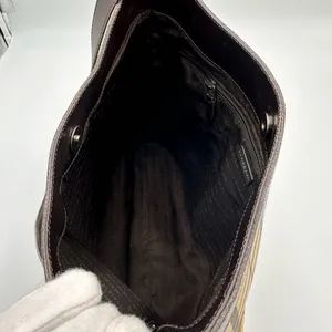 BURBERRY LONDON Nova Check Shoulder Bag PVC Leather Beige thumbnail 5