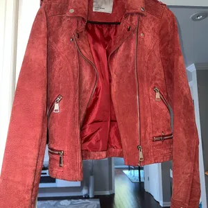 Vero Moda Used Red suede leather jacket thumbnail 11