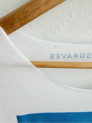 Kacey Musgraves off-the-shoulder white cotton t-shirt thumbnail 3