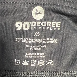 90 Degrees by Reflex Charcoal and Black Leggings thumbnail 6