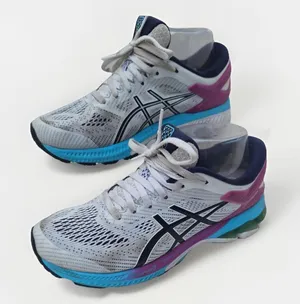 Asics Gel Kayano 26 Women's Size 8 Running Shoes White Pink Blue thumbnail 1