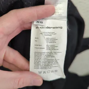 Alexander Wang‎ Black Saw Blade Hoodie Industrial Strength Women's XS Pullover thumbnail 8