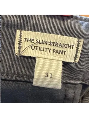 Madewell Slim Straight Utility Pant Gray Womens 31 thumbnail 7