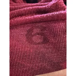 Lululemon In The Flow Crop II‎ Leggings Women's Size 6 Wine Berry Bordeaux Drama thumbnail 4