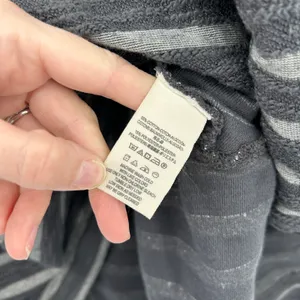 Free People Peplum Striped Jacket Cotton Blend Full Zip Size Small thumbnail 4