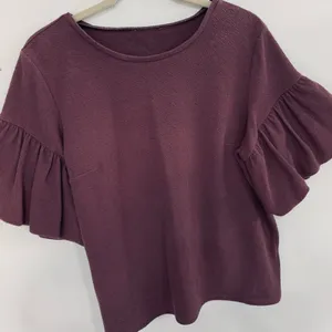 Express Textured Bell Sleeve Top thumbnail 3