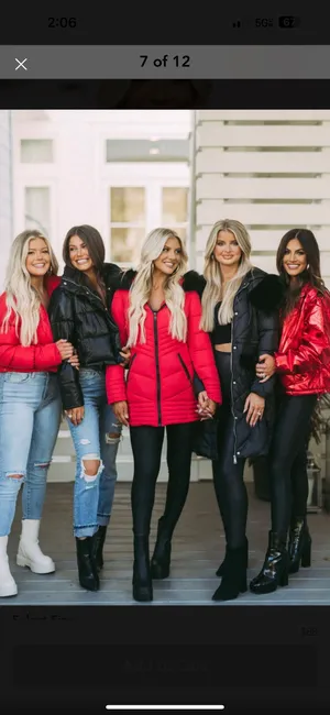 These Three Boutique Red Coat thumbnail 4