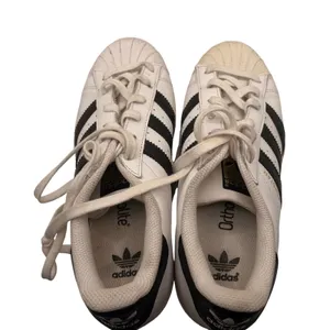 Adidas Superstar Sneakers 6.5 White Black Leather Classic Shell Toe College Shoe thumbnail 8
