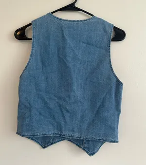 Show Me Your Mumu Saltwater Blue Denim Vest thumbnail 3