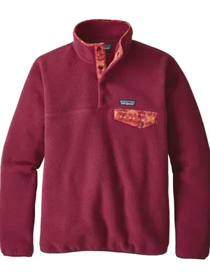 Patagonia Women’s Synchilla Lightweight Snap-T Pullover Arrow Red Aztec Small thumbnail 1