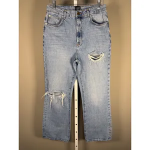 BDG Urban Outfitters High Rise Flare Jeans Size 31 Distressed Light Wash thumbnail 2