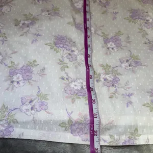Vintage Womens Size Medium Floral Nightgown Robe Set Purple Lace Made in USA thumbnail 10