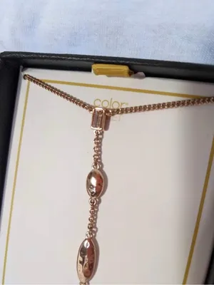 RARE Tokyo Lights New Stykist Exclusive Colorstreet Rose gold Necklace NIB thumbnail 2