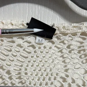 Cream Open Knit Sheer Lace Long Sleeve Duster Cardigan Boho Festival Hippie thumbnail 6