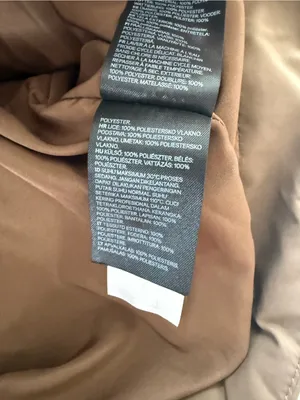 H&M Puffy Long Coat Brown Size Small thumbnail 8