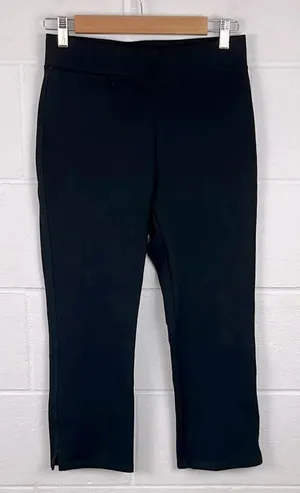 Quince women’s pull on black ponte cropped straight leg dress pant size S thumbnail 1