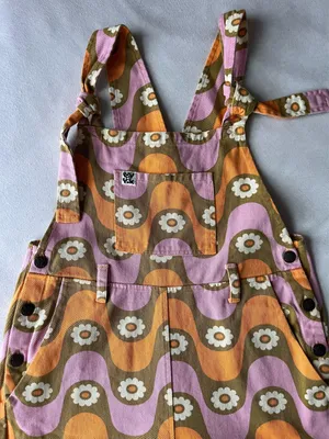 Lucy & Yak Groovy Printed Overalls thumbnail 4