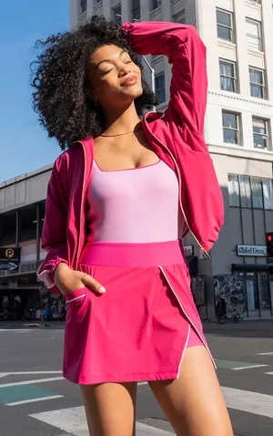 Thrive Societe Square Neck Tank Pink Size L thumbnail 1