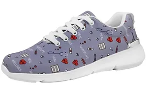 Hawkwell Sneakers Womens Size 7 Elena Purple Nurses Low Top Lace Up Sneakers NWT thumbnail 1