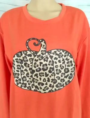 Pumpkin Sweatshirt, Large Orange thumbnail 2