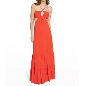 NWOT Nicole Miller Collection Cut Out‎ Maxi Dress L thumbnail 12
