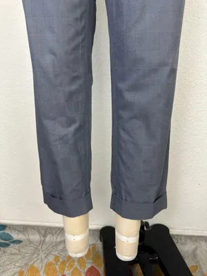 Banana Republic The Martin Fit Women’s Sz 10 Grey Cuffed Ankle Pans Tapered. thumbnail 3