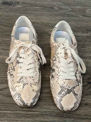 Dolce Vita Snakeskin Print Lace-Up Sneakers Size 7.5 thumbnail 10
