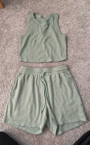 Amazon Waffle Knit Two-Piece Set thumbnail 1