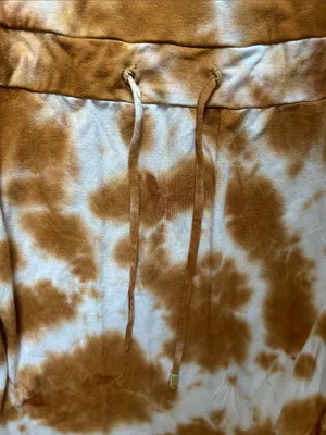 Veronica M Strapless Tie-Dye Maxi Dress in Rust and White thumbnail 3