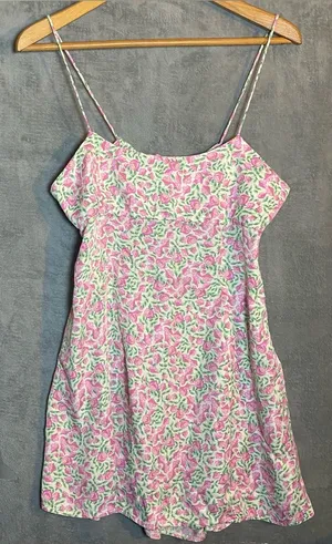 Zara Floral Mini Floral Coquette Preppy Dress Romantic size‎ Large thumbnail 1