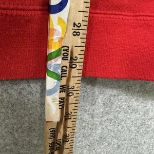 Vintage XL Sweatshirt Red‎ Long Sleeve Born in the USA Fruit of the Loom Heavy thumbnail 4