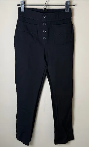Halara Flex High Waisted Pockets Ankle Length Work Pants Womens Small Reg Black thumbnail 1