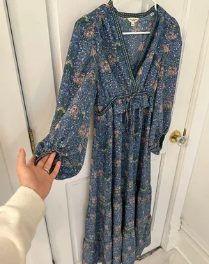 Floral patterned long sleeve dress • size XS • boho style • lightweight & flowy thumbnail 2
