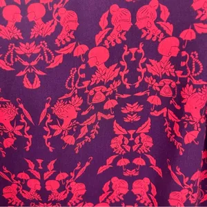 CABI Modern Cameo Magenta Face Figure Patterned Tank Top Size M thumbnail 6
