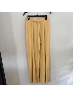 Free People Drea Sweater & Pants Set in Light Yellow thumbnail 8