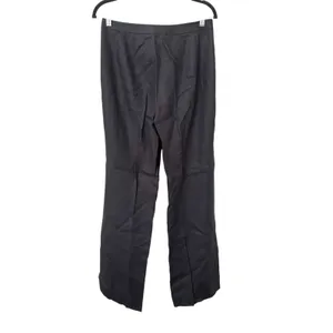 JCREW Linen‎ Pleated Trouser Black Sz 8 thumbnail 4