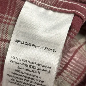 Fjallraven Shirt Womens Large Pink Gray Cream Plaid Flannel Ovik Cotton Outdoor thumbnail 6