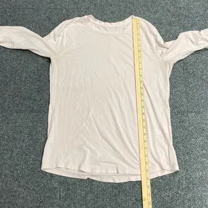Lululemon Athletica Light Pink Long Sleeve Top size 12/14 lightweight tshirt thumbnail 7