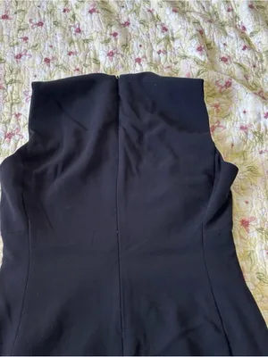 ZARA Women's Black Sleeveless Mini Dress Size Medium (EUR M / USA M) Back Zip thumbnail 7