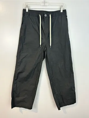 Vuori Gorpcore Ripstop Wide Leg Charcoal Grey Organic Cotton Pants Size Medium thumbnail 2