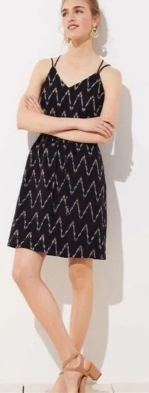 NWT Loft ikat‎ strappy back dress thumbnail 1